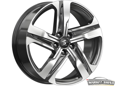Premium Series КР004 (Sportage) 7.5 x 19 5*114.3 Et:50 Dia:67.1 Diamond Gloss Graphite
